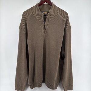 Johnny Bigg Men's Knit‎ Pullover Sweater Brown 2xl  29 In Pit-pit Roomy NWT